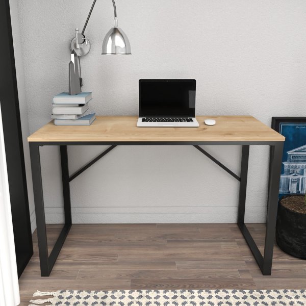 Layton skrivbord 120 x 60 cm - Svart/ek Layton skrivbord 120 x 60 cm - Svart/ek
