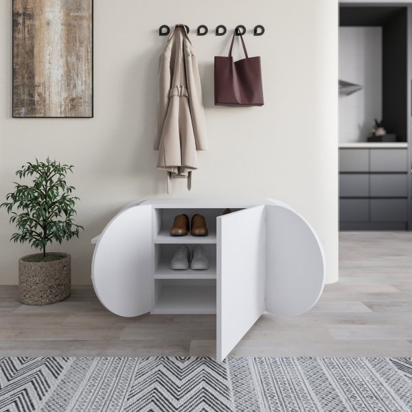 Pozy hallbänk - Vit Pozy hallbänk - Vit