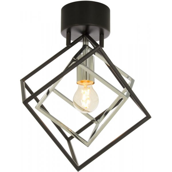 Cubes plafond - Svart/krom