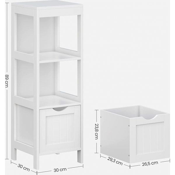 tagre salle de bain Annette - Blanc