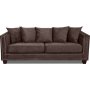 Soffa Tempel med nitar - Vintage brun sammet