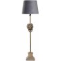 Lejon Lampfot H80 cm - Antik mssing