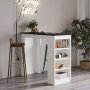 Style barbord 120 x 51,6 cm - Vit/svart