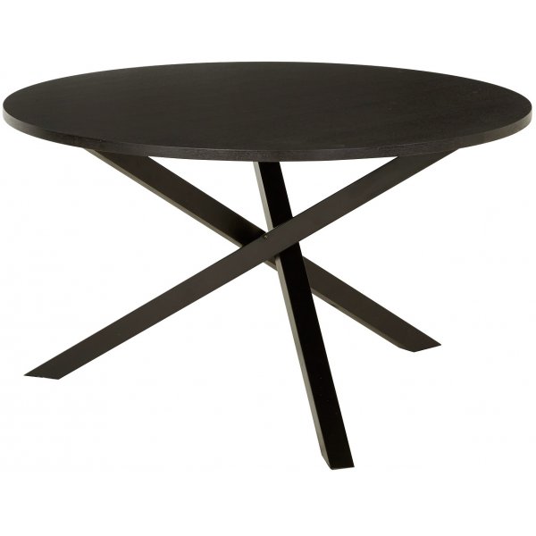 York runt soffbord 90 cm - Svartbetsad ek
