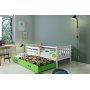Carino juniorsng med extrabdd 80 x 190 cm - Valfri frg