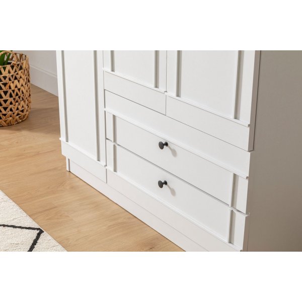 Armoire Lia 105 x 52 x 178 cm - Blanc Armoire Lia 105 x 52 x 178 cm - Blanc