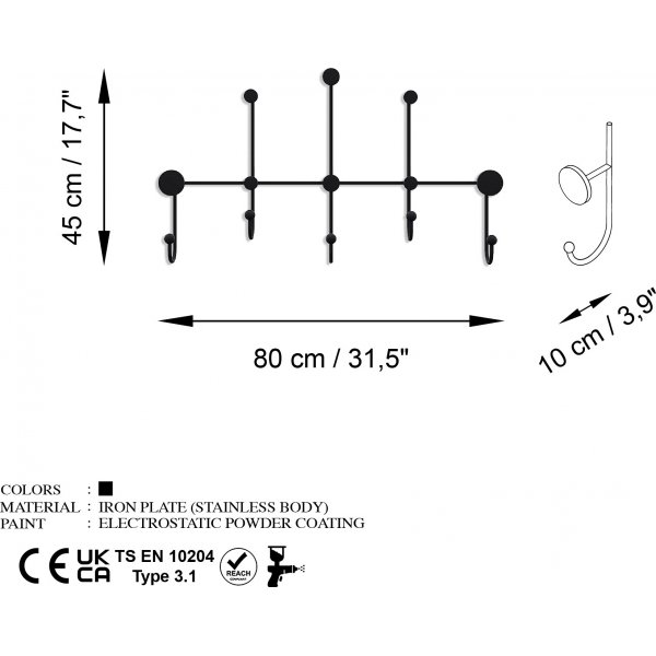 Lyon kldhngare - Svart