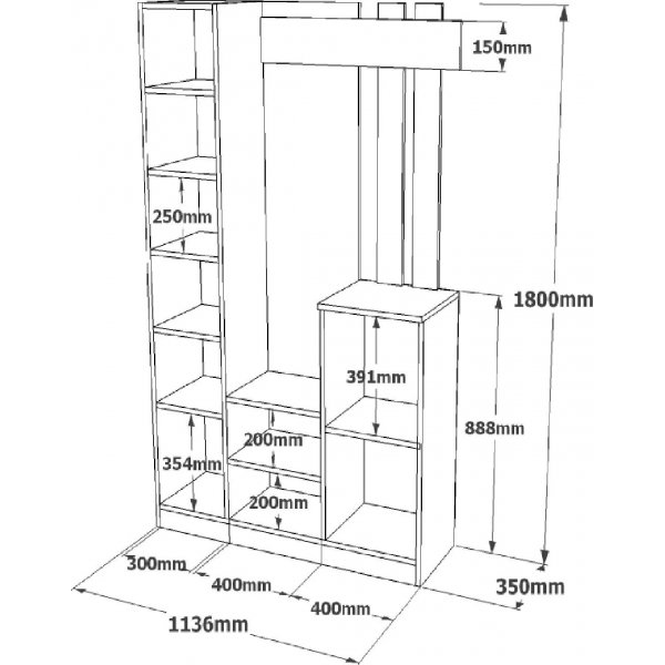 Meuble d'entre Roger - Blanc