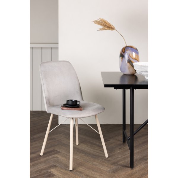 Chaise de salle à manger de tous les jours - Gris/blanchi Chaise de salle à manger de tous les jours - Gris/blanchi