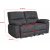 Canap inclinable 2 places Coventry avec mcanisme lectrique - Microfibre grise