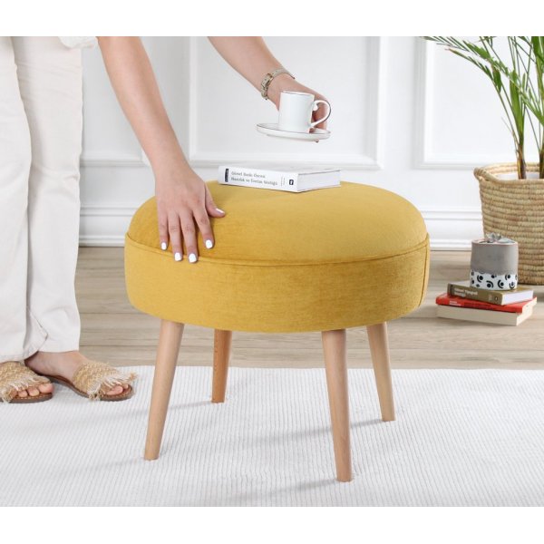 Romley sittpuff - Gul