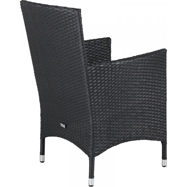 Malin matstol - Svart/Gr