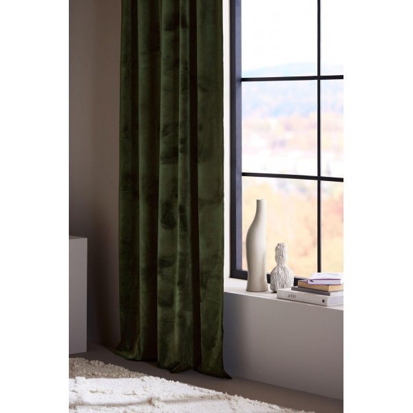 Rideau Elise Lot de 2 2 x 135 x 280 cm - Vert mousse