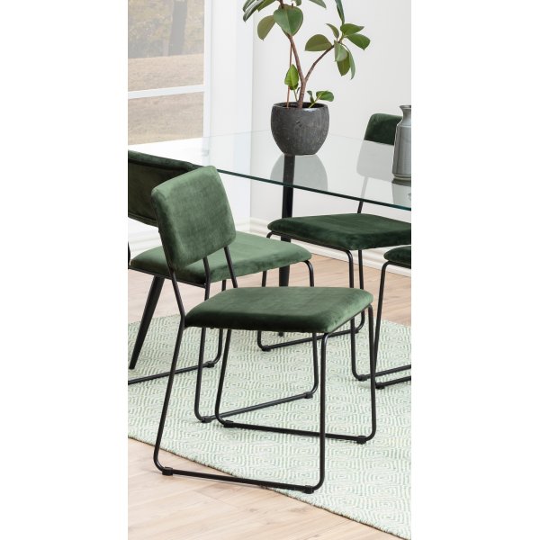 Chaise de salle à manger Cornelia - Vert Chaise de salle à manger Cornelia - Vert