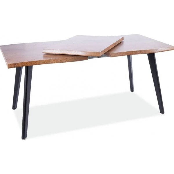 Table  manger Fresno 150-210 cm - Chne artisanal/noir