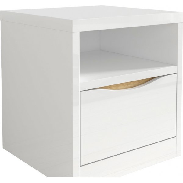 Pori sngbord 41,5 x 40 cm - Vit