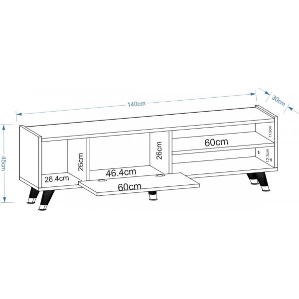 Crassia TV-b�nk - Vit