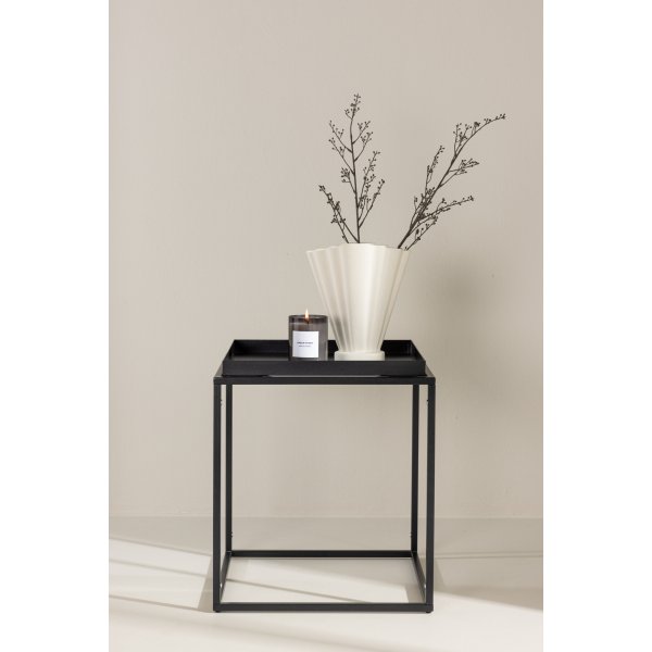Porto sidobord 45 x 45 cm - Svart