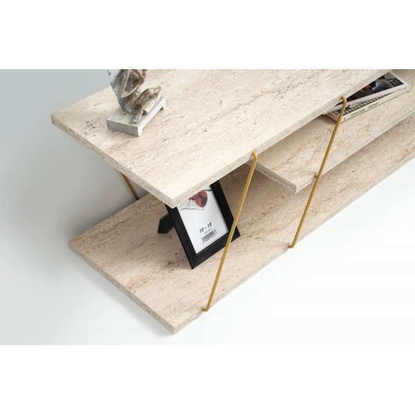 Canaz TV-bnk - Guld/marmor