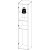 Armoire blanche Space 39,4 x 41,5 x 175,4 cm