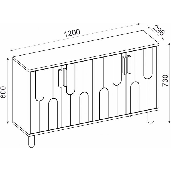 Vincent skänk - Travertin Vincent skänk - Travertin