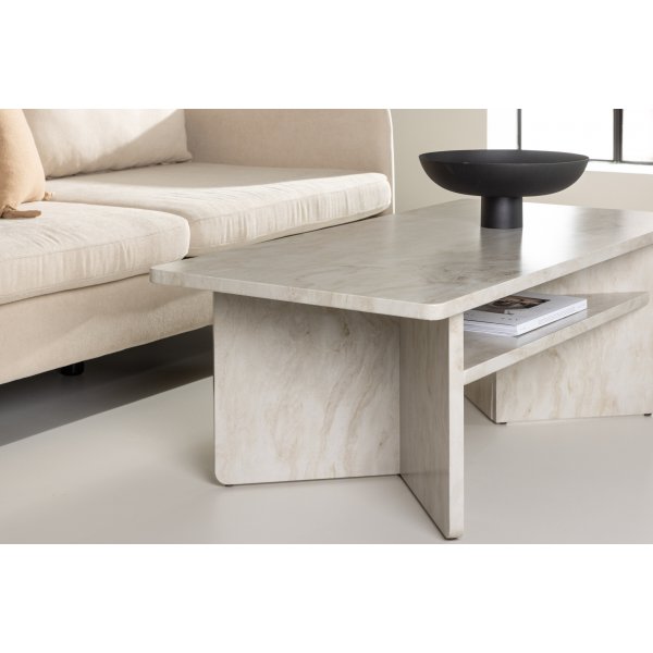 Table basse lesund 120 x 60 cm - Beige