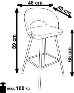 Pelican barstol 96 - Grå Pelican barstol 96 - Grå
