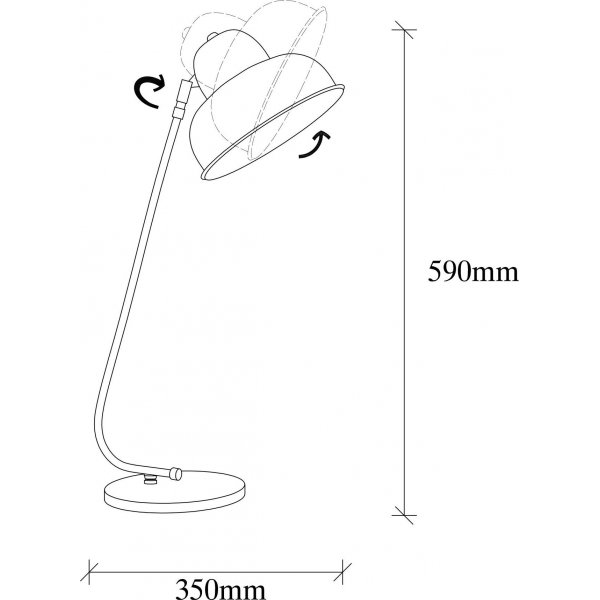 Bergamo bordslampa - Svart Bergamo bordslampa - Svart