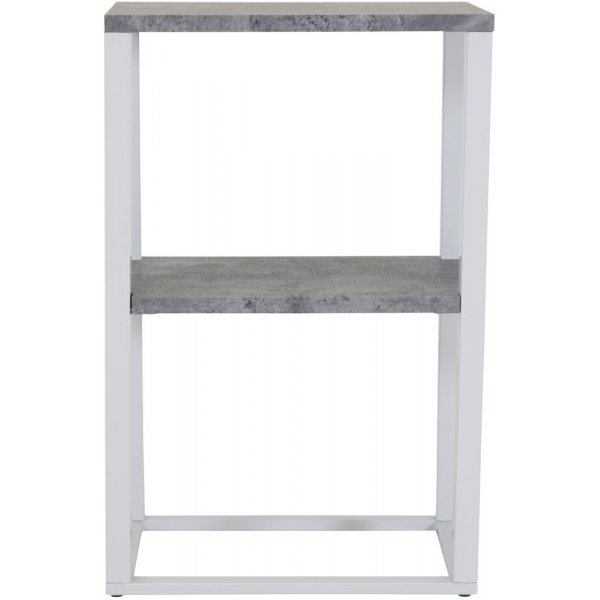 Charlotte sängbord - Vit/betongimitation Charlotte sängbord - Vit/betongimitation