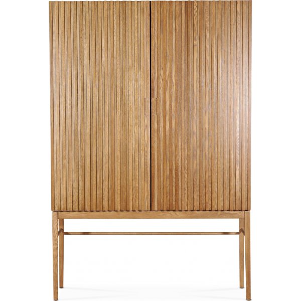 Nova hgskp med lamellfronter H185 cm - Oljad ek