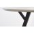 Valarauk matbord 100 cm - Ljusgr/svart