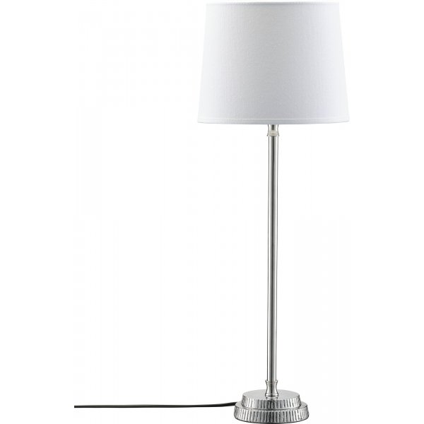 Lampe de table Kent - Blanc/chrome - 59 cm Lampe de table Kent - Blanc/chrome - 59 cm