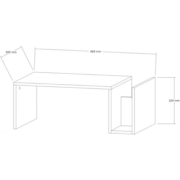Memo soffbord 86,8 x 50 cm - Freesia marmor Memo soffbord 86,8 x 50 cm - Freesia marmor