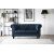 Chesterfield 2-sits soffa bl� - Herron