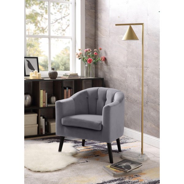 Fauteuil Aric - Gris/noir Fauteuil Aric - Gris/noir