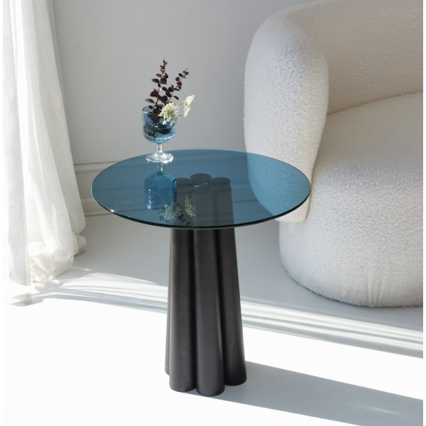 Table basse Thales Ø50 cm - Noir/bleu Table basse Thales Ø50 cm - Noir/bleu