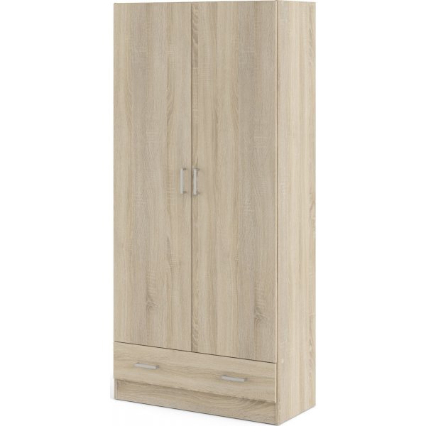 Armoire Space avec 2 portes et 1 tiroir - Chêne Armoire Space avec 2 portes et 1 tiroir - Chêne