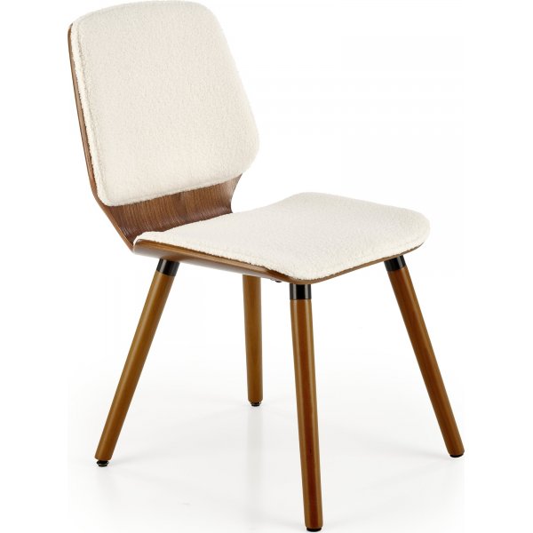 Chaise de salle à manger Cadeira 511 - Teddy/noyer Chaise de salle à manger Cadeira 511 - Teddy/noyer