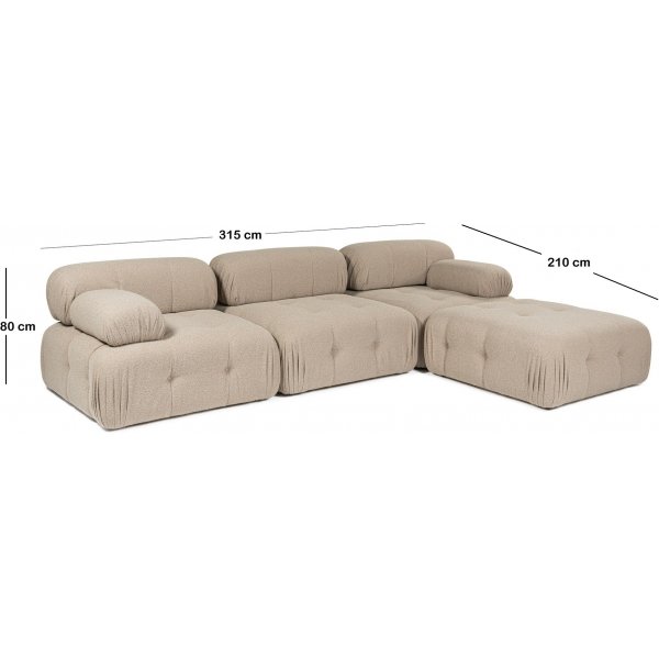 Canapé Blanca - Beige foncé Canapé Blanca - Beige foncé