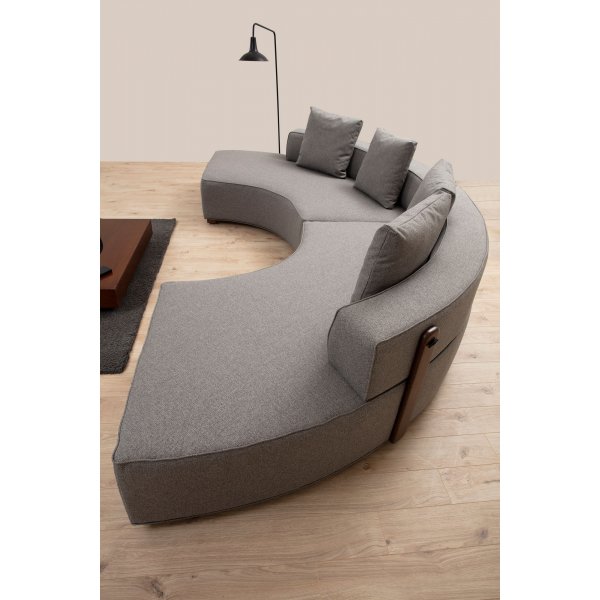Canapé en U Gloria 360 cm - Gris Canapé en U Gloria 360 cm - Gris