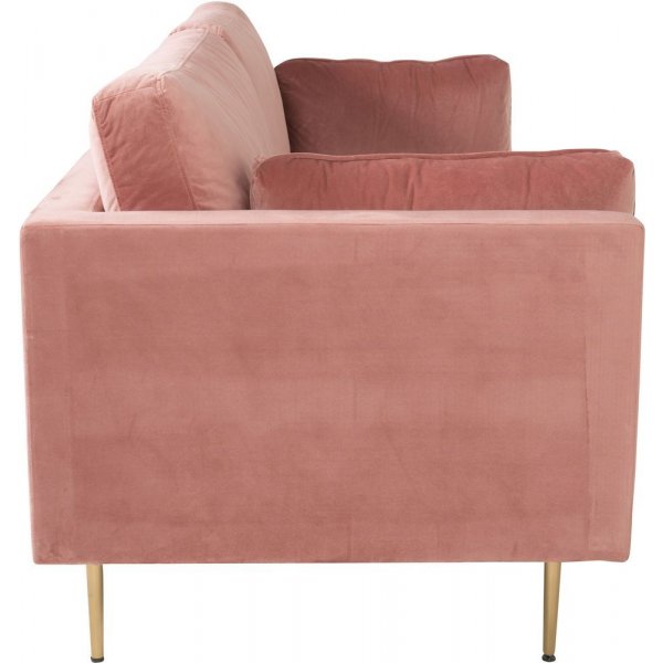 Canap 3 places Savanna - Velours vieux rose