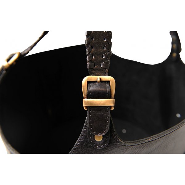 Corbeille en bois de Modne - Noir