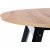 Caliss frlngningsbart runt matbord 102-142 cm - Artisan ek/svart