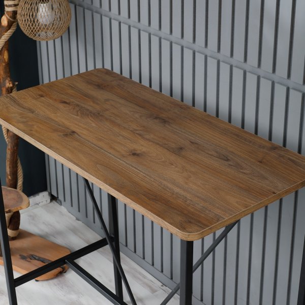 Nordic barbord 90 x 45 cm - Valnöt/svart Nordic barbord 90 x 45 cm - Valnöt/svart