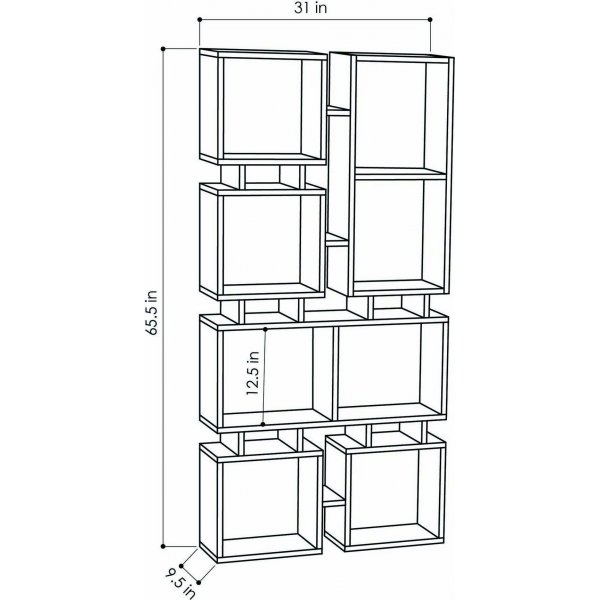 Rail bokhylla - Vit Rail bokhylla - Vit