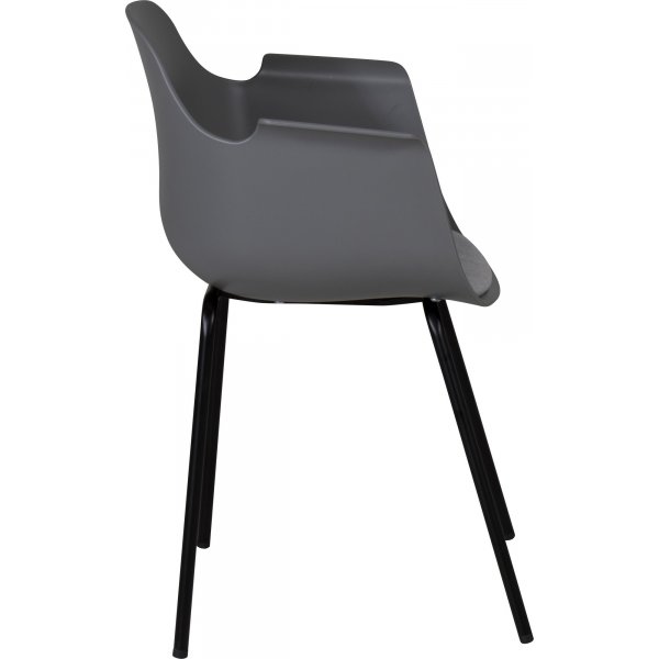 Fauteuil Paolo / Plastique gris