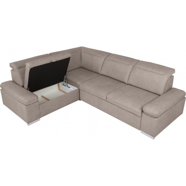 Darby hörnbäddsoffa vänster - Beige Darby hörnbäddsoffa vänster - Beige