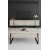 Table basse Lux 90 x 60 cm - Travertin/noir