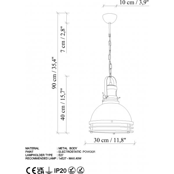 Plafonnier Saglam 3762 - Vintage Plafonnier Saglam 3762 - Vintage