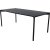 Pelle matbord i svartbetsad ek - 190x90 cm + Mbeltassar